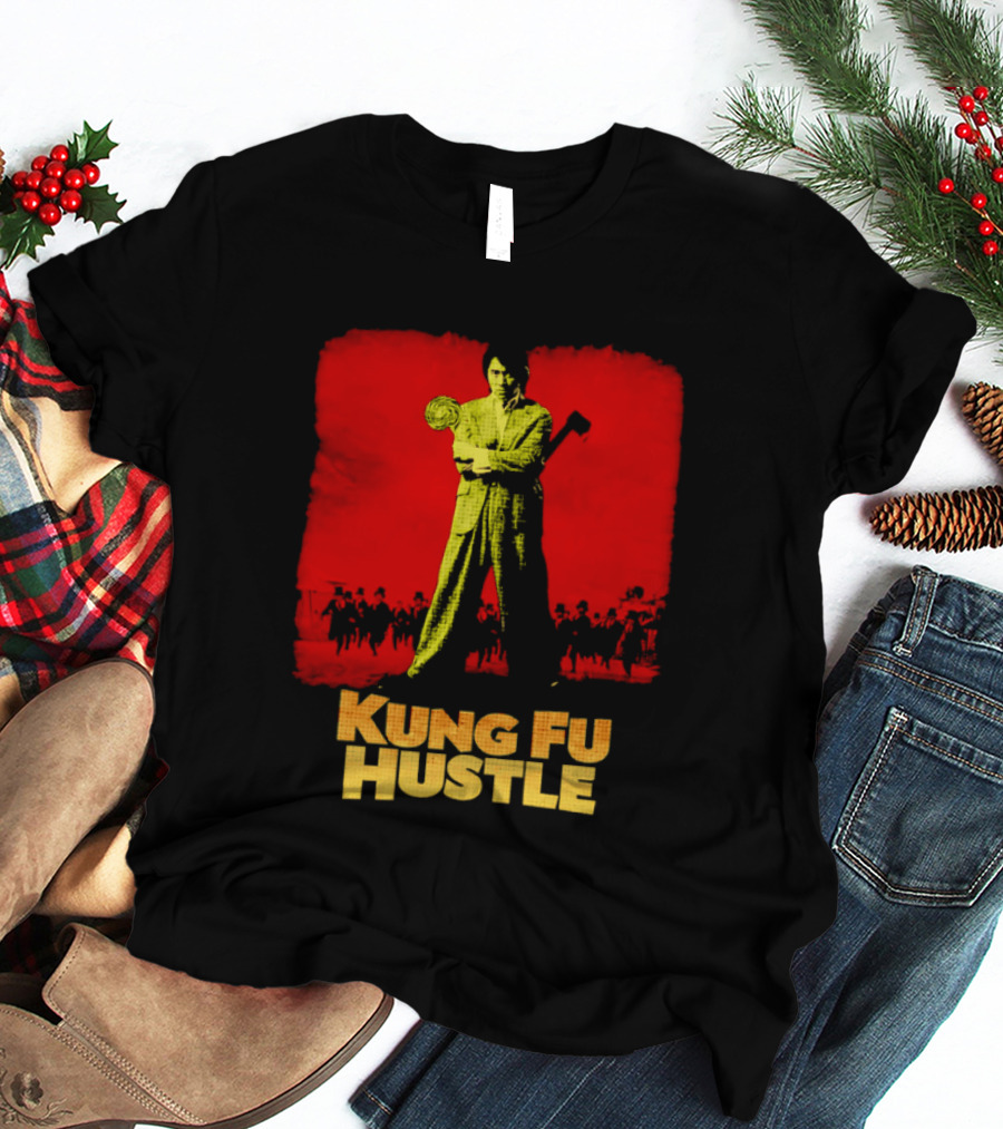 Kung Fu Hustle Axe Lollipop Scene Red T-Shirt