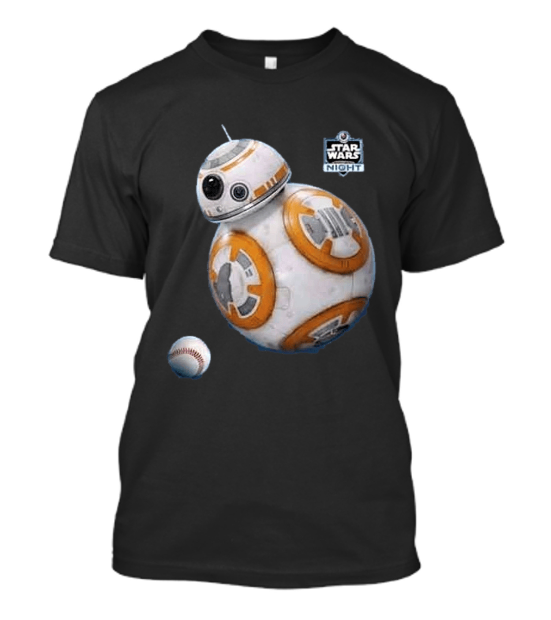 Star Wars Night BB 8 Baseball Event T-Shirt