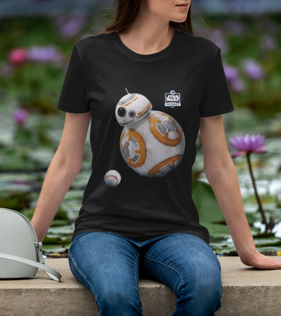 Star Wars Night BB 8 Baseball Event T-Shirt