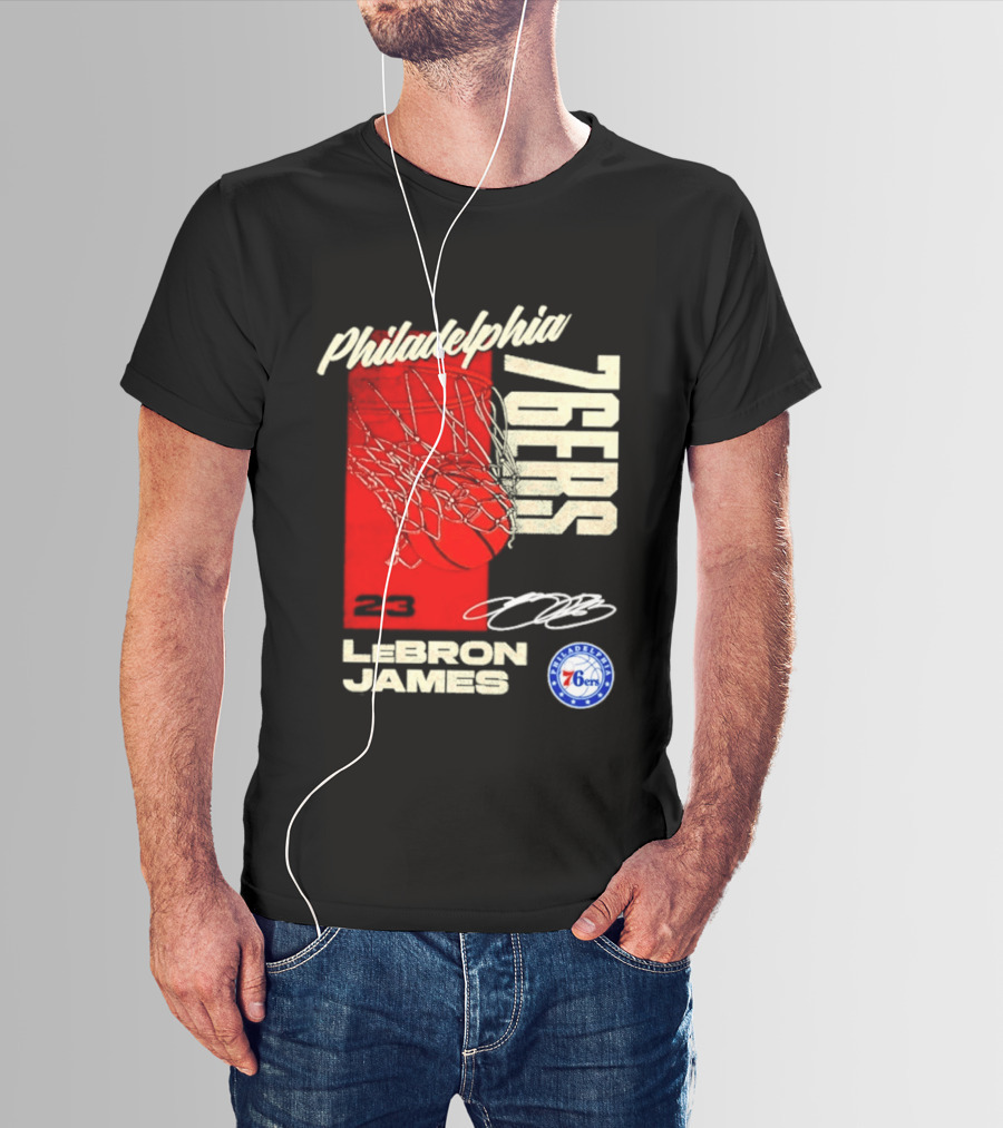LeBron James 23 Philadelphia 76ers Basketball T-Shirt
