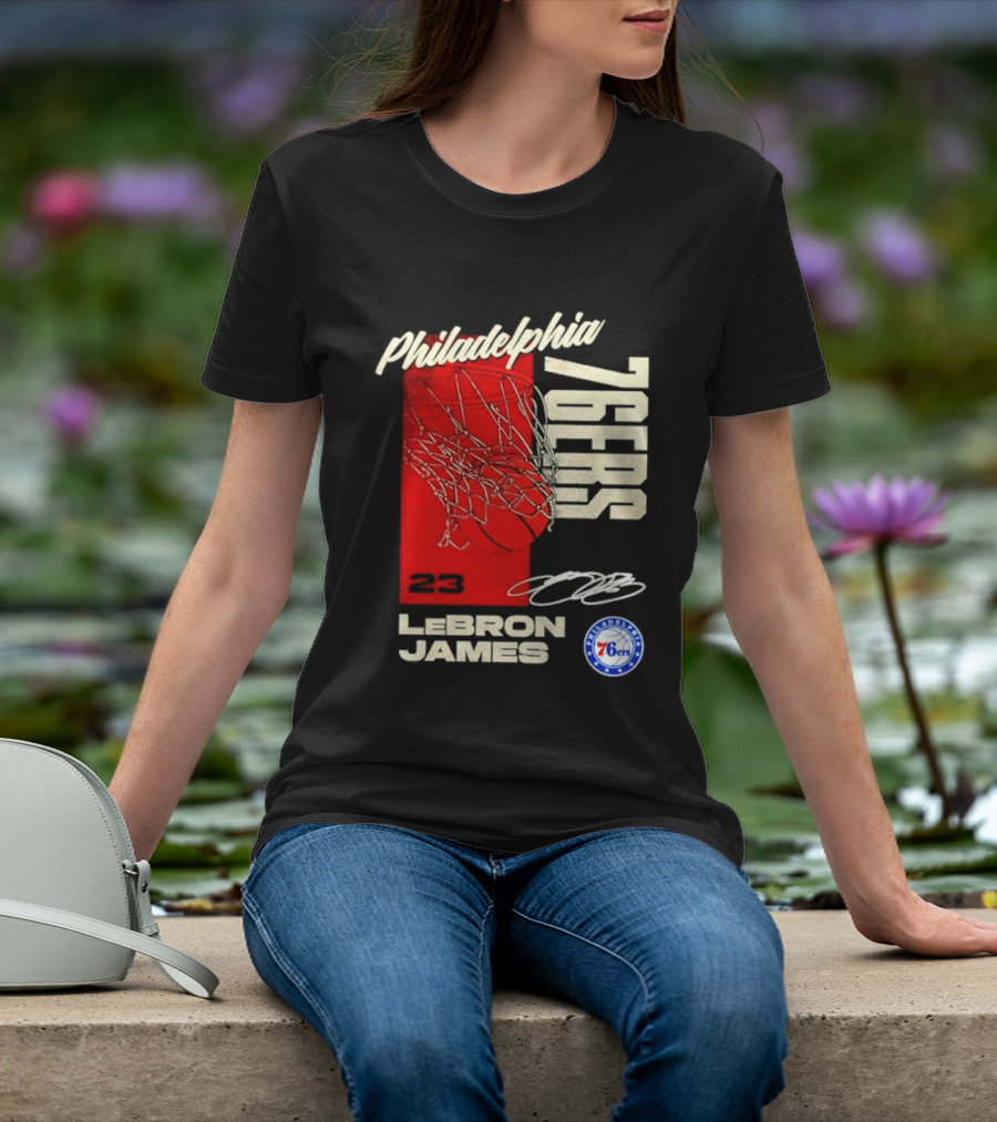 LeBron James 23 Philadelphia 76ers Basketball T-Shirt