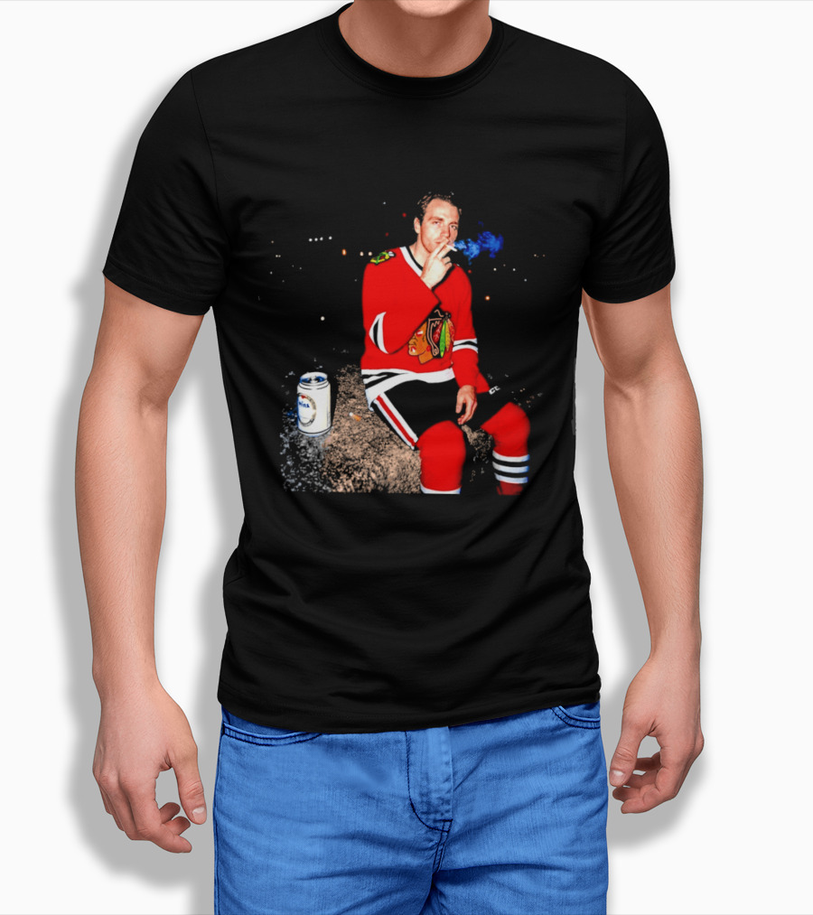 Patrick Kane Chicago Blackhawks Showtime Smoking Retro Aesthetic T-Shirt