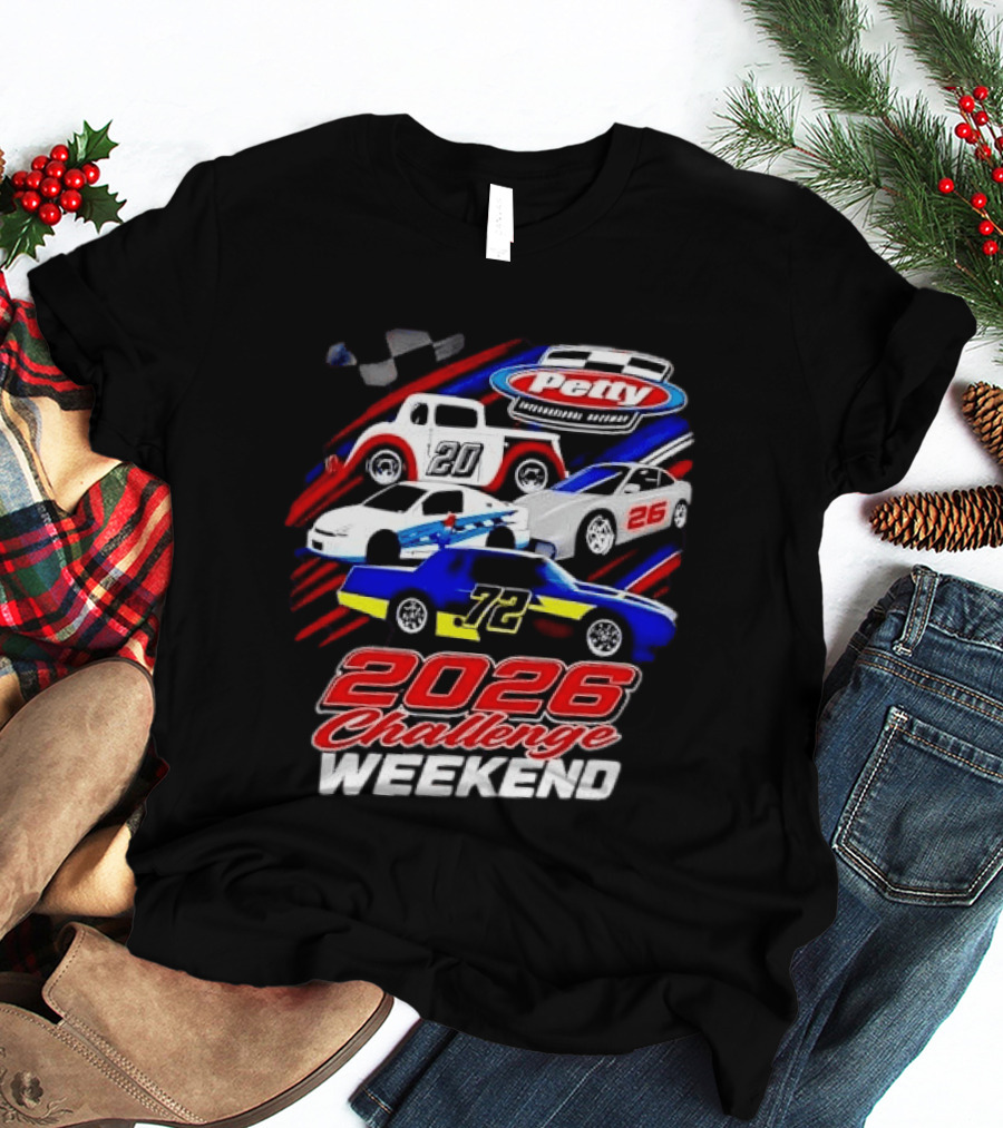Petty International Raceway 2026 Challenge Weekend Race Cars 20 26 72 T-Shirt