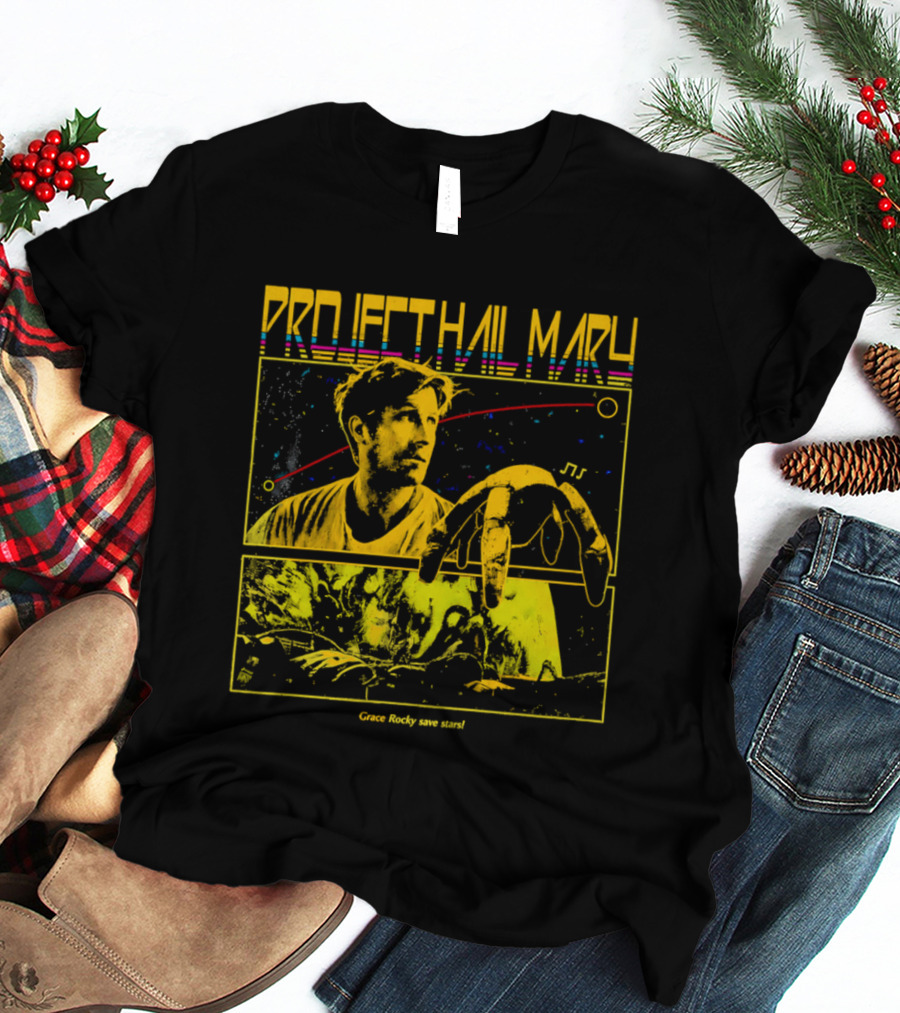 Project Hail Mary Rocky Grace Save The Stars T-Shirt