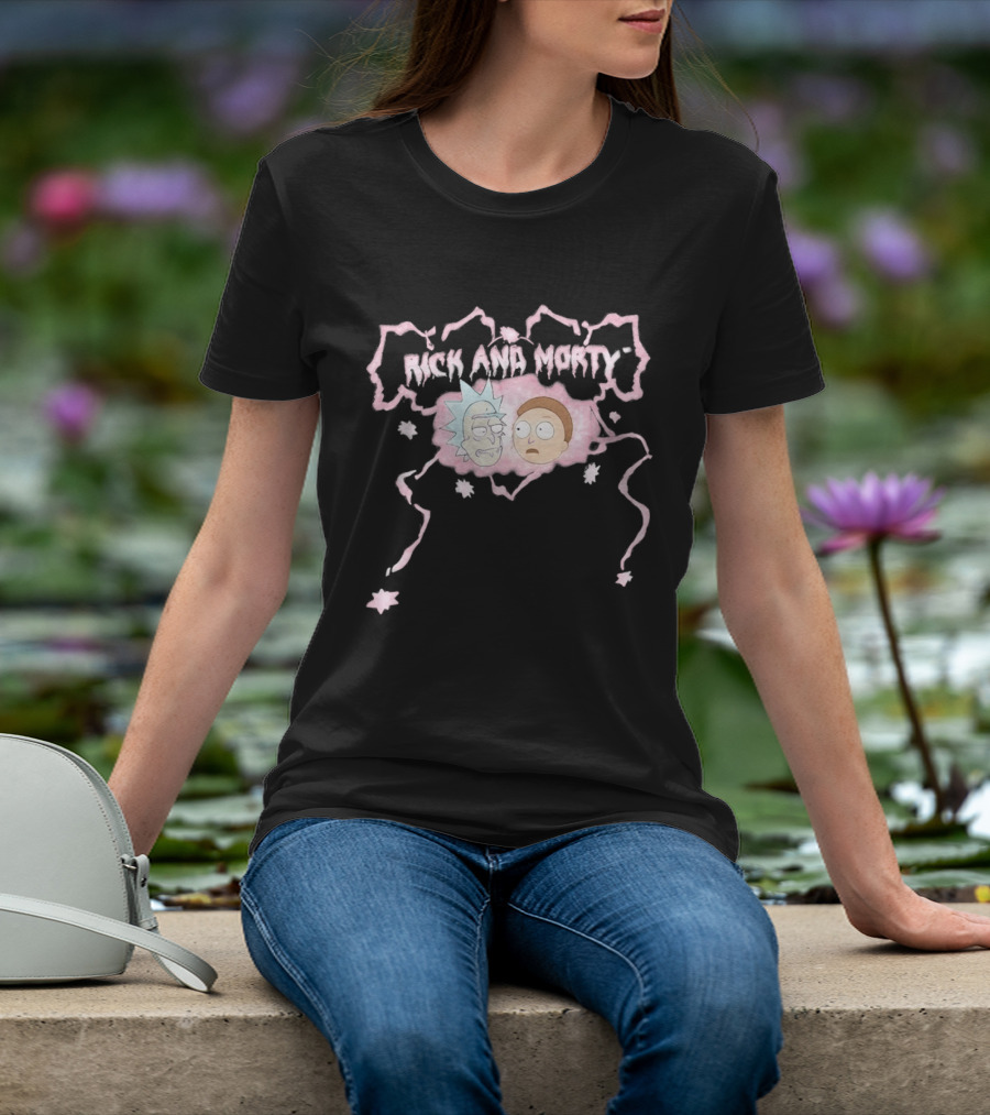 Secret Lives Of Gypsy Wives S01 Rick And Morty Pink Portal T-Shirt