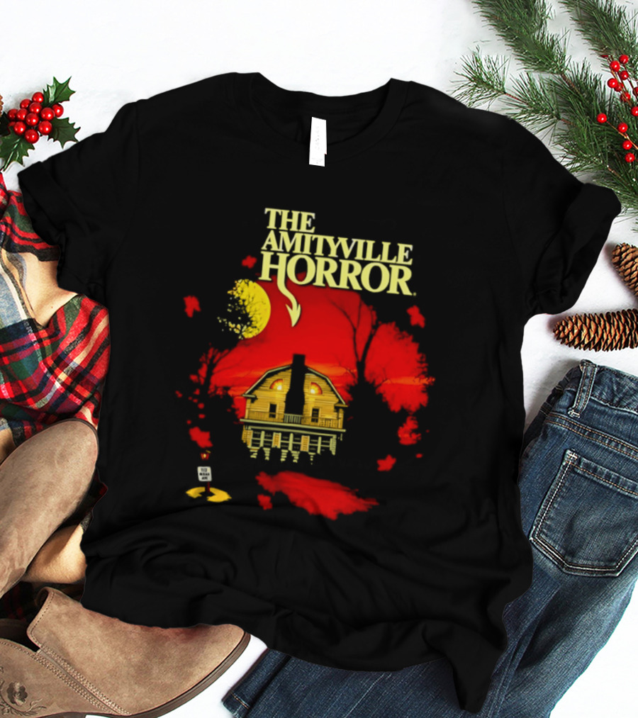 The Amityville Horror Haunted House Red Sky T-Shirt