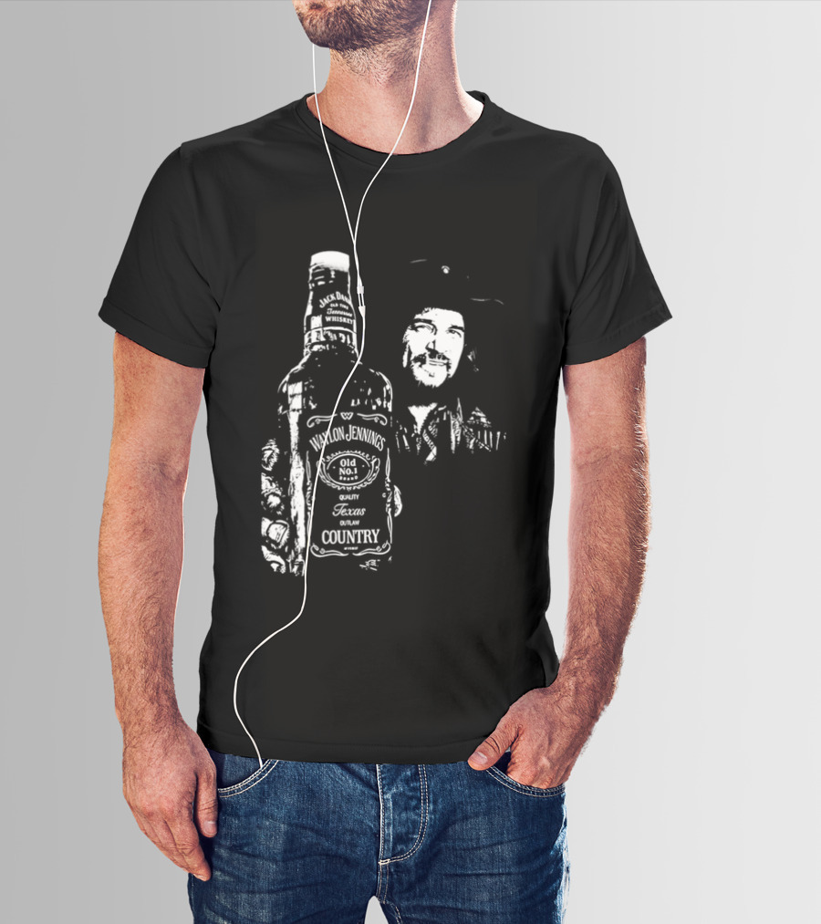 Waylon Jennings Old No 8 Brand Texas Country T-Shirt