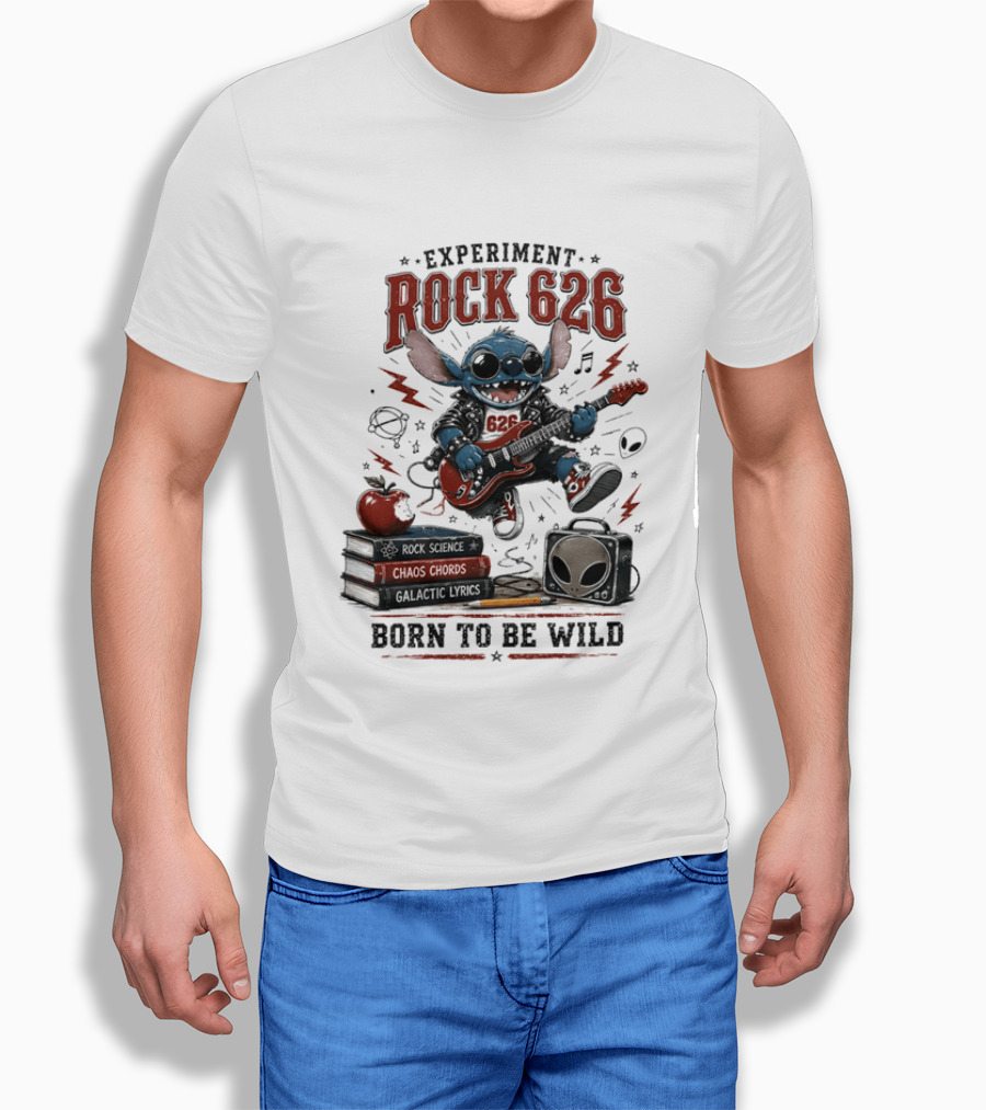 Experiment Rock 626 Born To Be Wild Music Science Chaos Chords Galactic Vibes T-Shirt