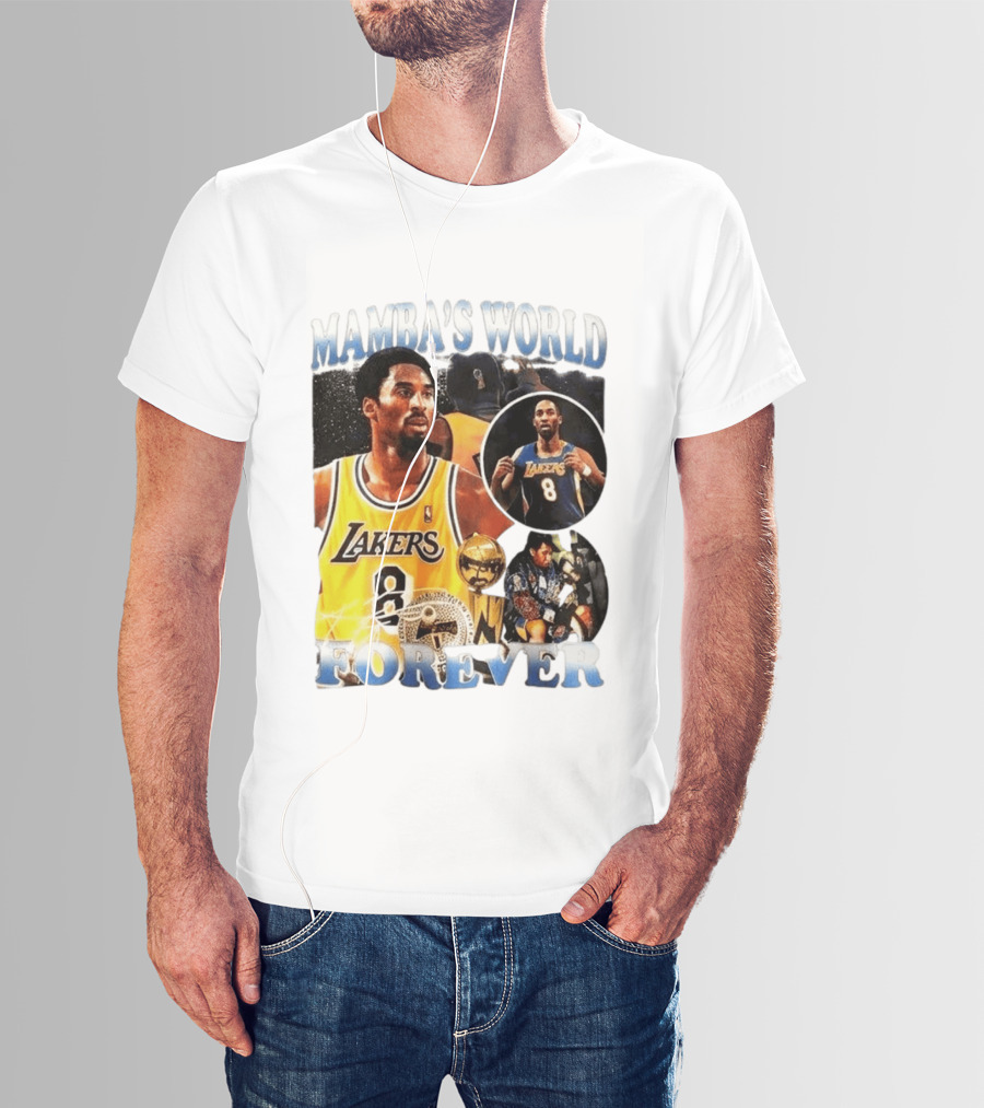 Mamba's World Forever Lakers Kobe Bryant 8 T-Shirt