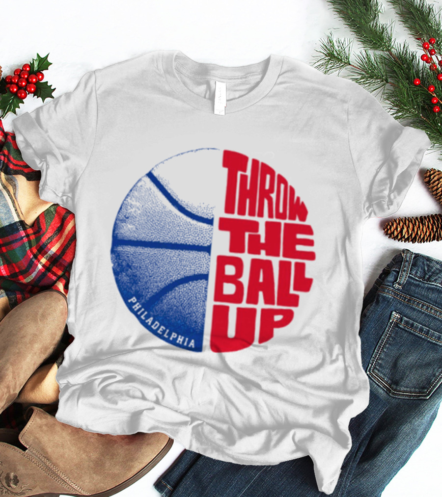 LeBron James Philadelphia 76ers Throw The Ball Up Basketball T-Shirt