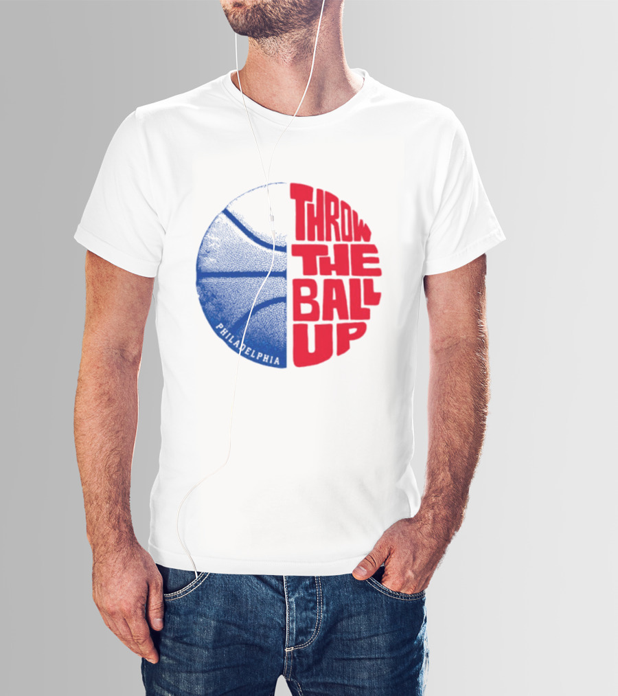 LeBron James Philadelphia 76ers Throw The Ball Up Basketball T-Shirt