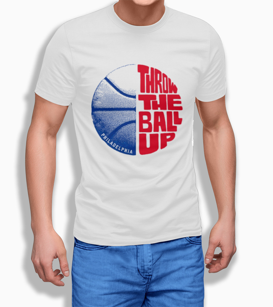 LeBron James Philadelphia 76ers Throw The Ball Up Basketball T-Shirt