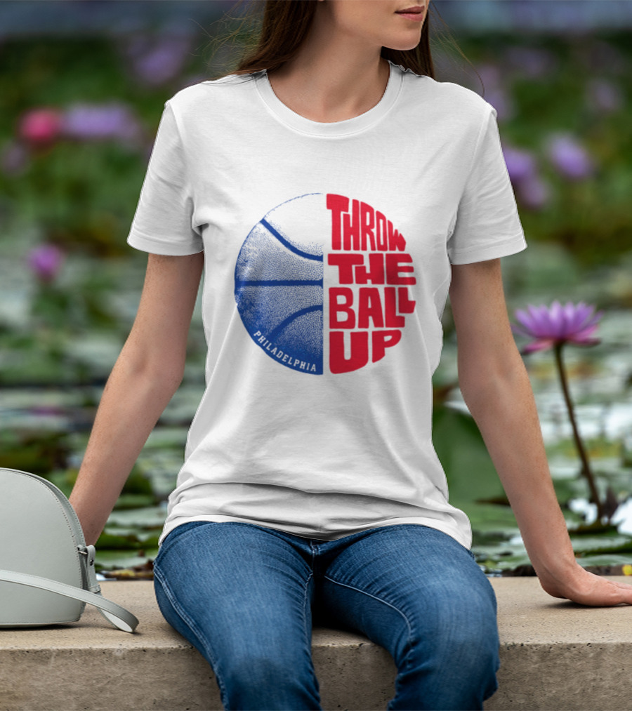 LeBron James Philadelphia 76ers Throw The Ball Up Basketball T-Shirt
