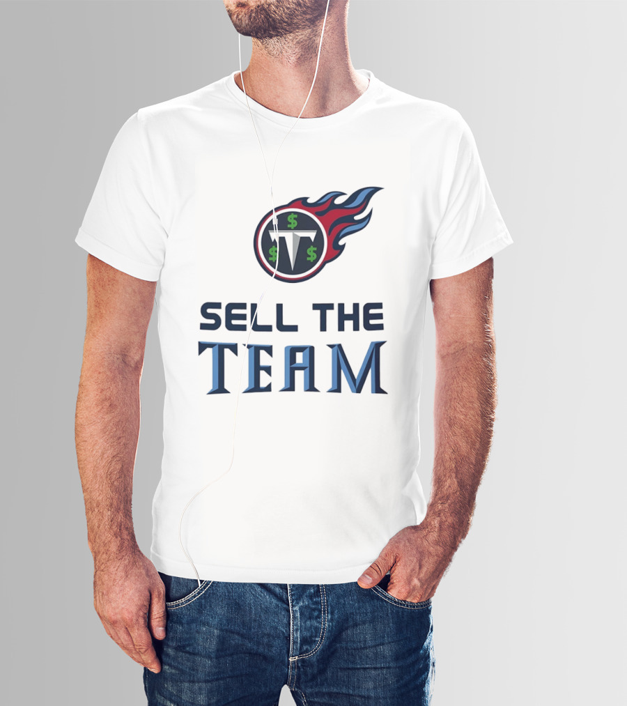 Tennessee Titans Sell The Team Dollar Symbol Flame T-Shirt