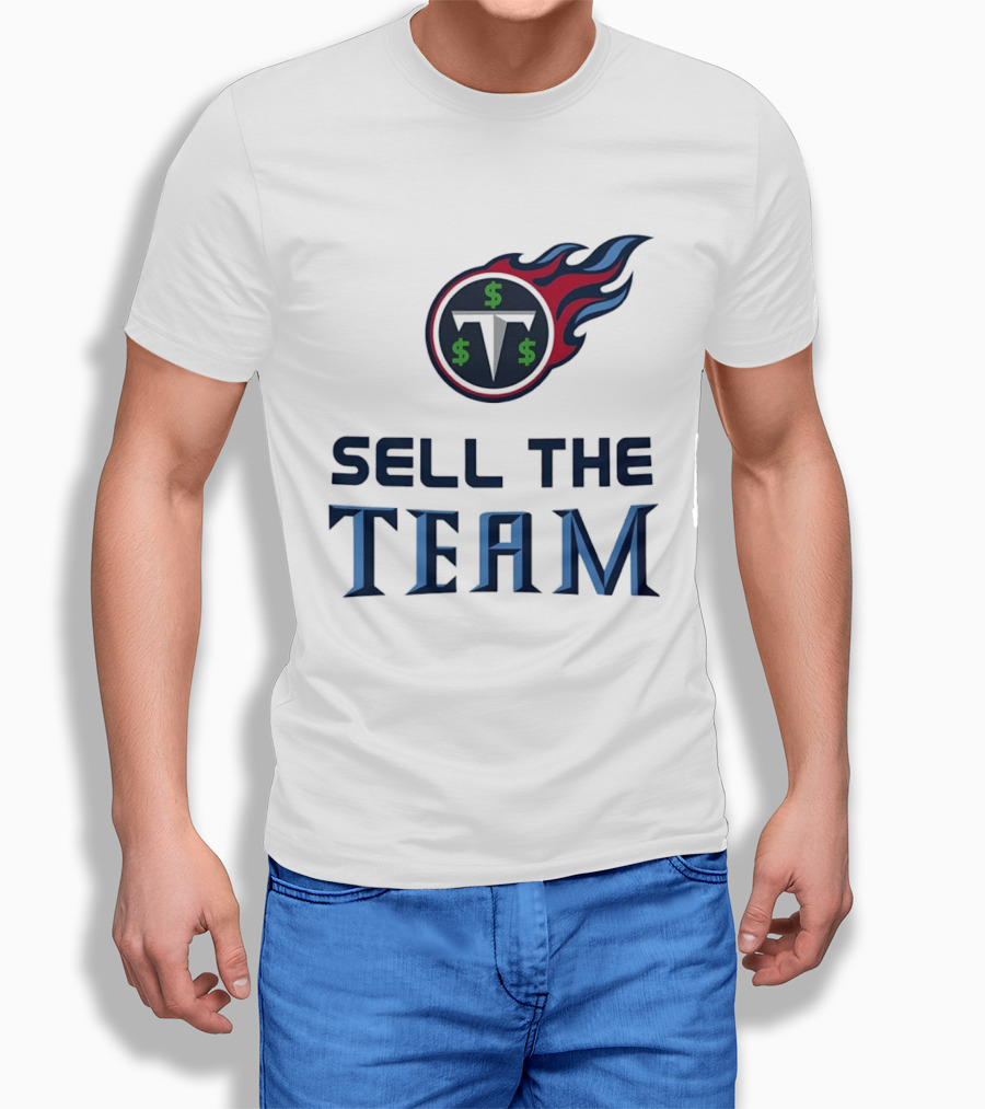 Tennessee Titans Sell The Team Dollar Symbol Flame T-Shirt