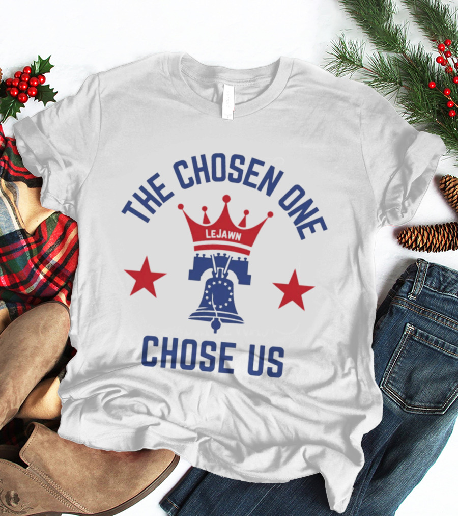 The Chosen One Chose Us LeBron James Liberty Bell Crown Stars T-Shirt