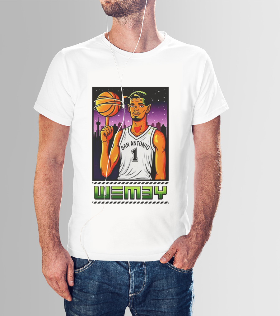 Wemby No 1 San Antonio Basketball Alien T-Shirt