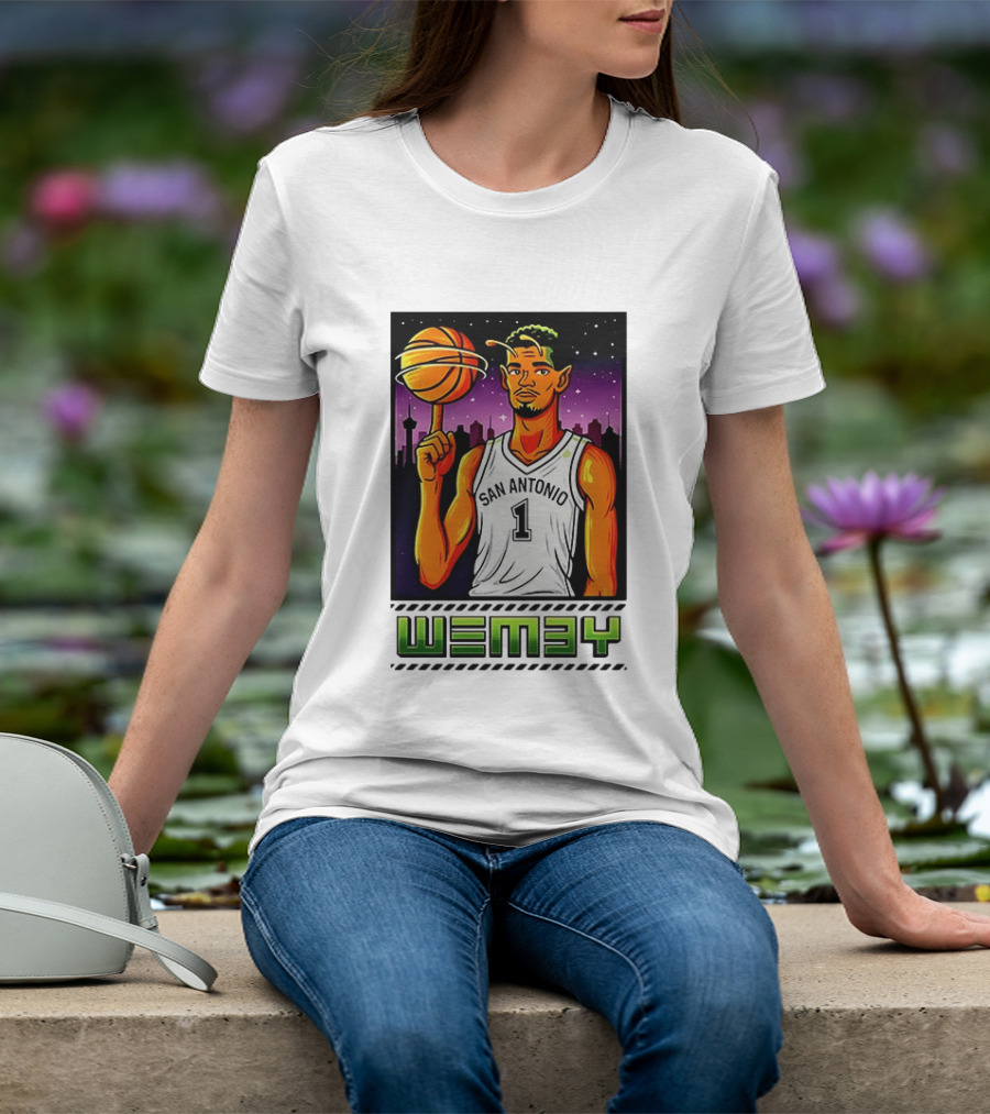 Wemby No 1 San Antonio Basketball Alien T-Shirt