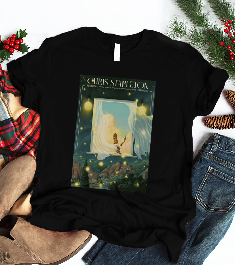 Chris Stapleton Featuring The Gorge George WA July 25 2026 With Special Guest Grace Potter The Honchos T-Shirt