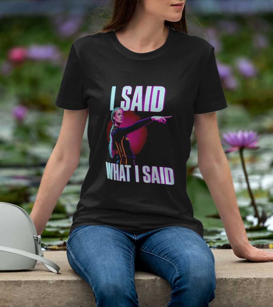 Sophie Cunningham I Said What I Said Pointing Indiana Fever WNBA Basketball T-Shirt