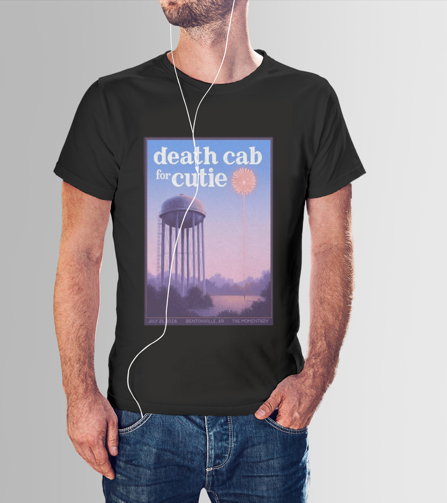 Death Cab For Cutie July 25 2026 The Momentary Bentonville AR Water Tower Firework T-Shirt