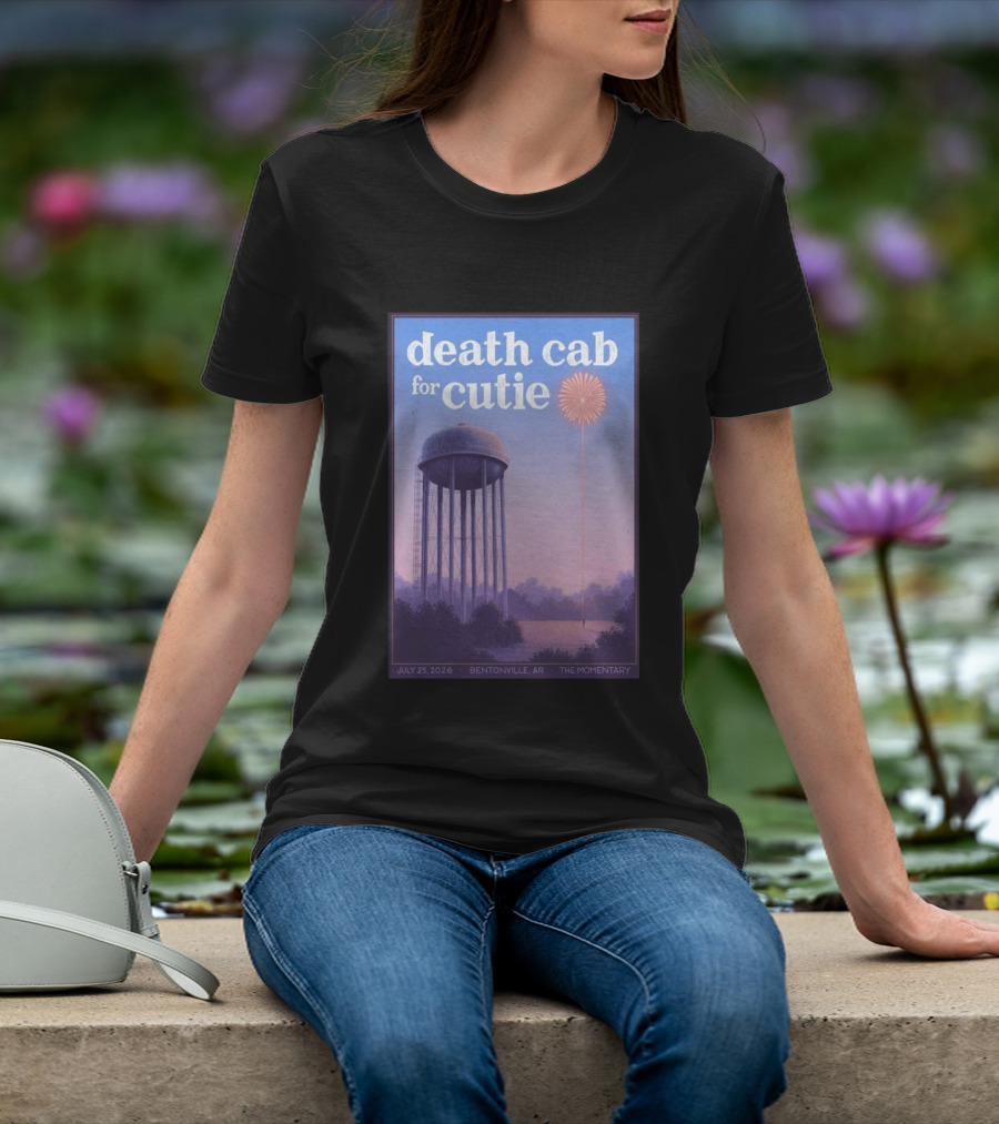 Death Cab For Cutie July 25 2026 The Momentary Bentonville AR Water Tower Firework T-Shirt