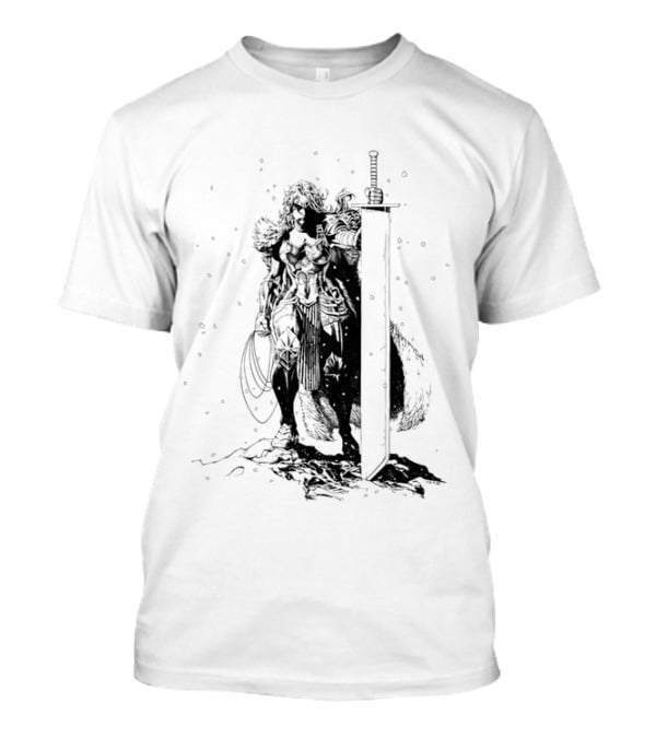 Absolute Wonder Woman Warrior Icon With Sword And Shield T-Shirt