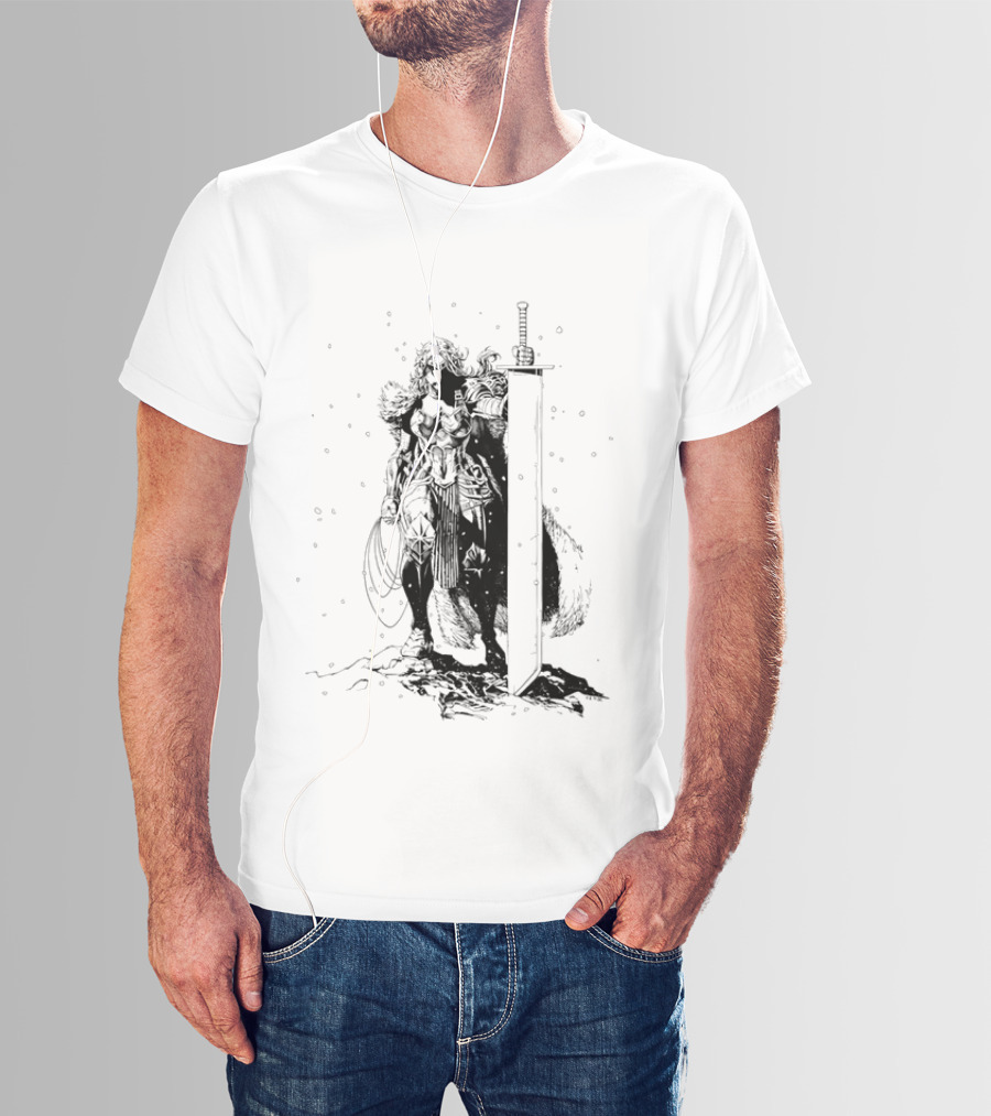 Absolute Wonder Woman Warrior Icon With Sword And Shield T-Shirt