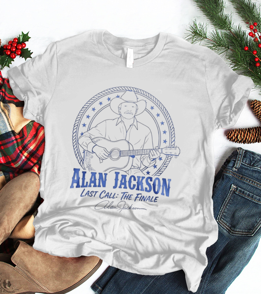 Alan Jackson Last Call The Finale Tour 2026 Tennessee Titans Collaboration T-Shirt