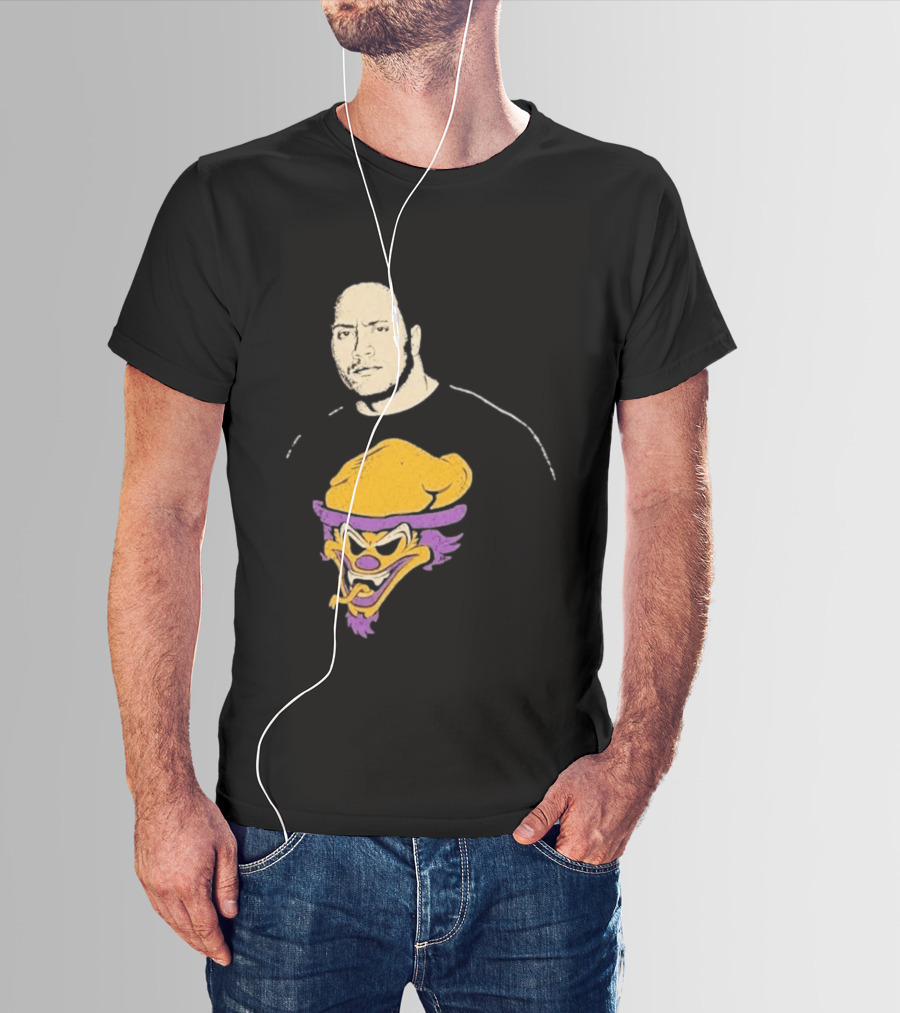 Dwayne Johnson The Rock Insane Clown Posse Collaboration T-Shirt