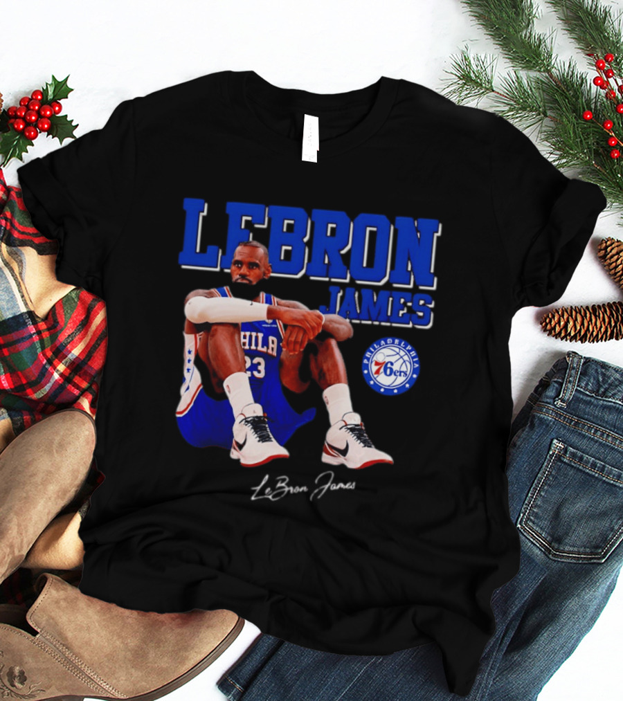 Lebron James 23 Philadelphia 76ers Basketball Phila 76ers 2026 T-Shirt