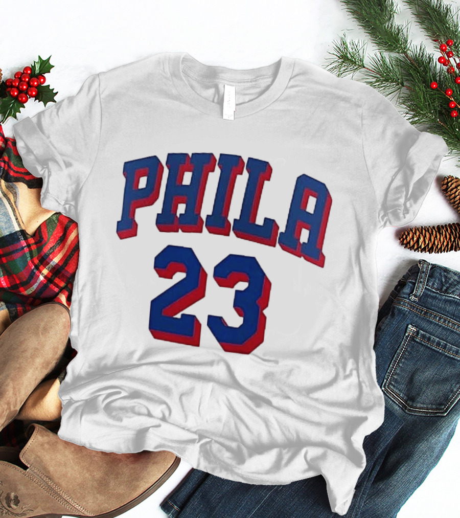 PHILA 23 LeBron James Philadelphia 76ers Youth Fast Break T-Shirt