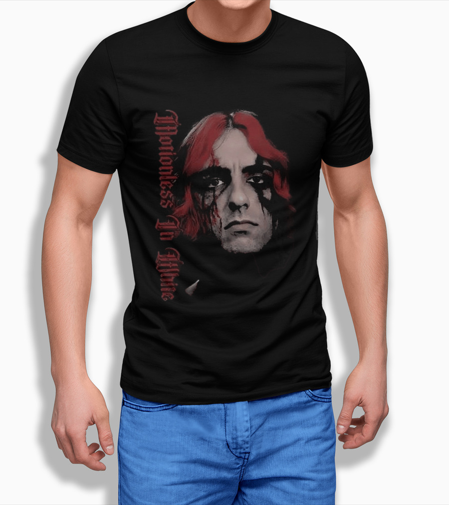 Motionless In White Vinny Decades Black Metal Face Paint Red Hair T-Shirt