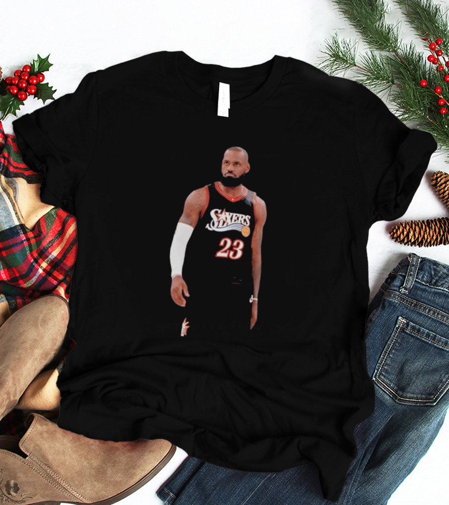 2026 LeBron James Philadelphia 76ers Number 23 Jersey T-Shirt