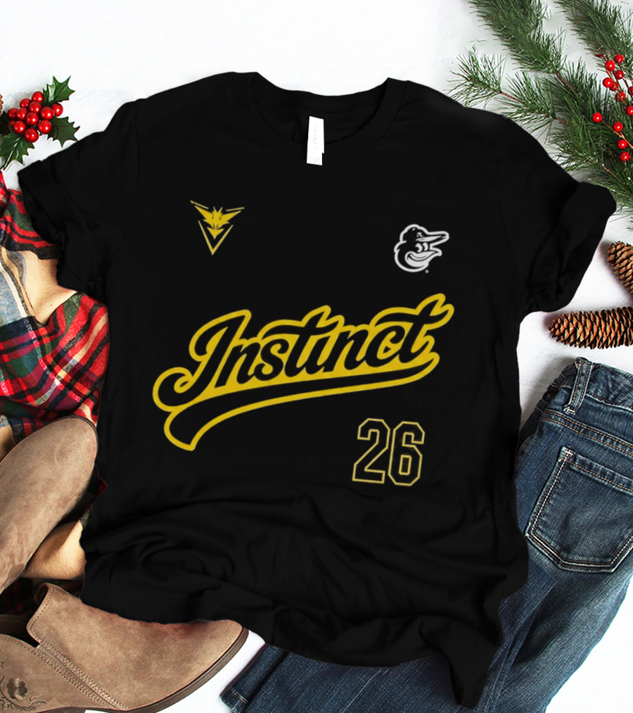 2026 Instinct Orioles Pokémon GO Night Team Yellow 26 T-Shirt