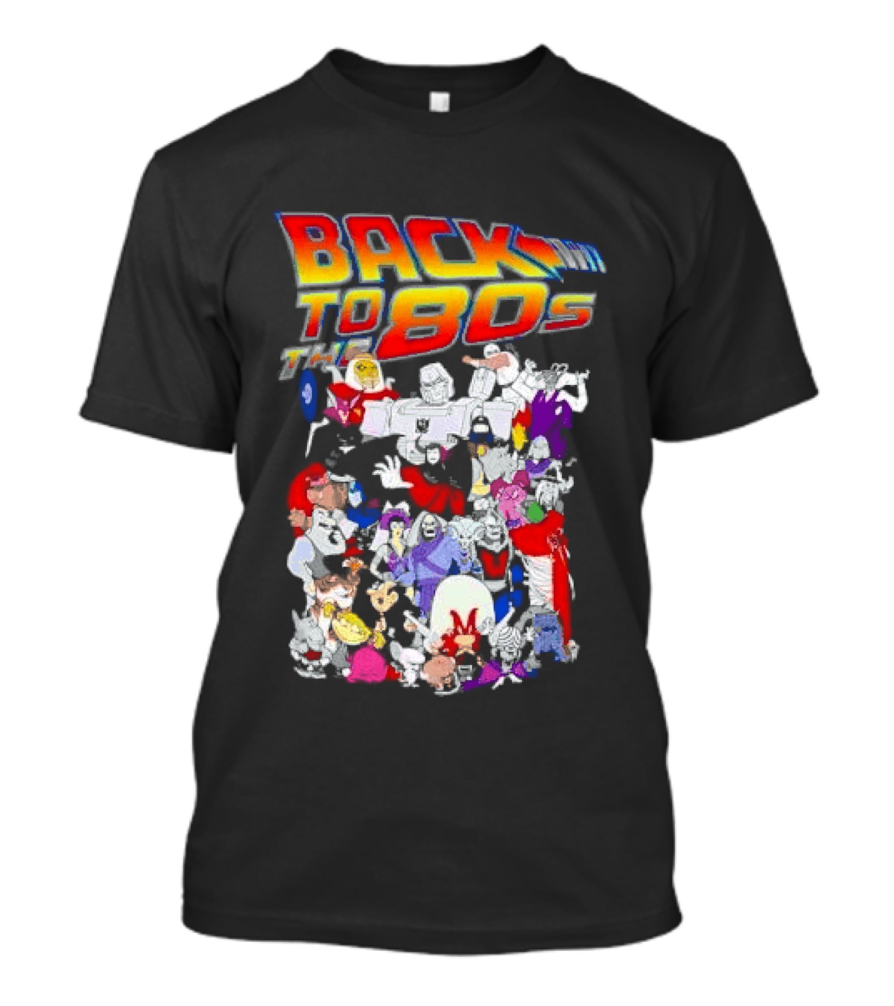 Back To The 80s Various Cartoon Villains Retro Nostalgia T-Shirt