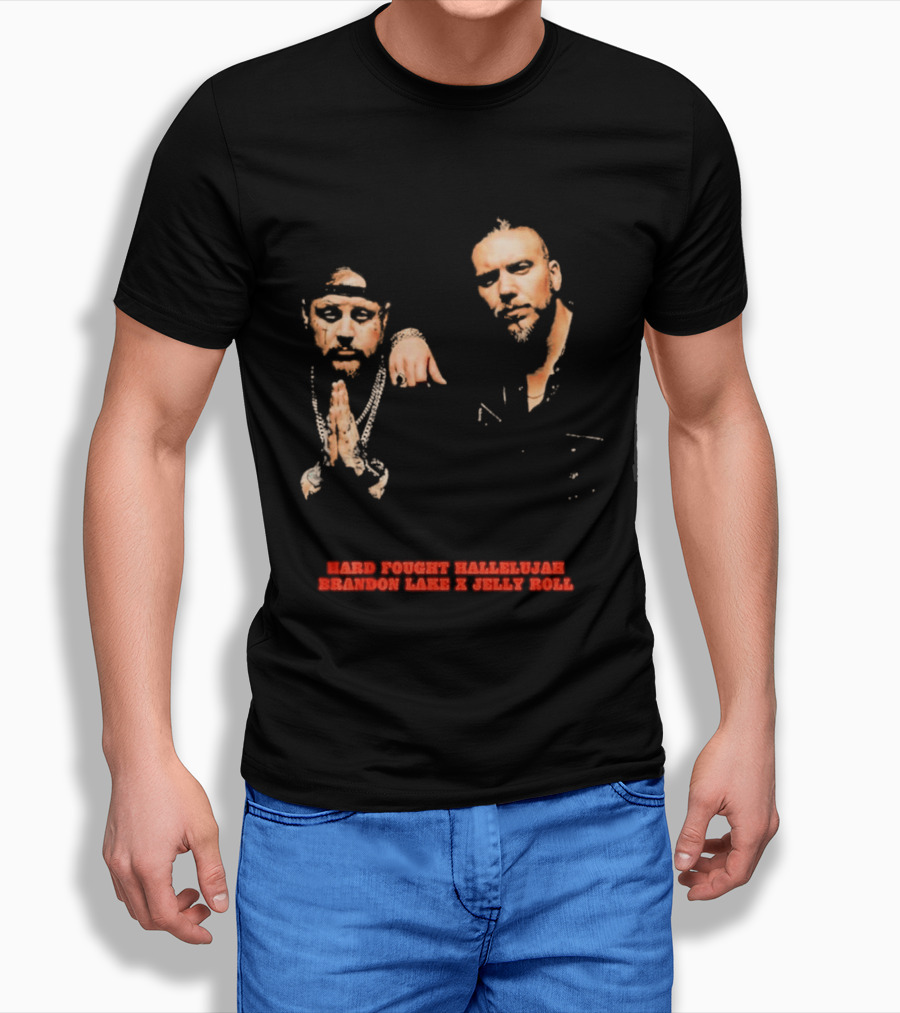 Brandon Lake X Jelly Roll Hard Fought Hallelujah T-Shirt