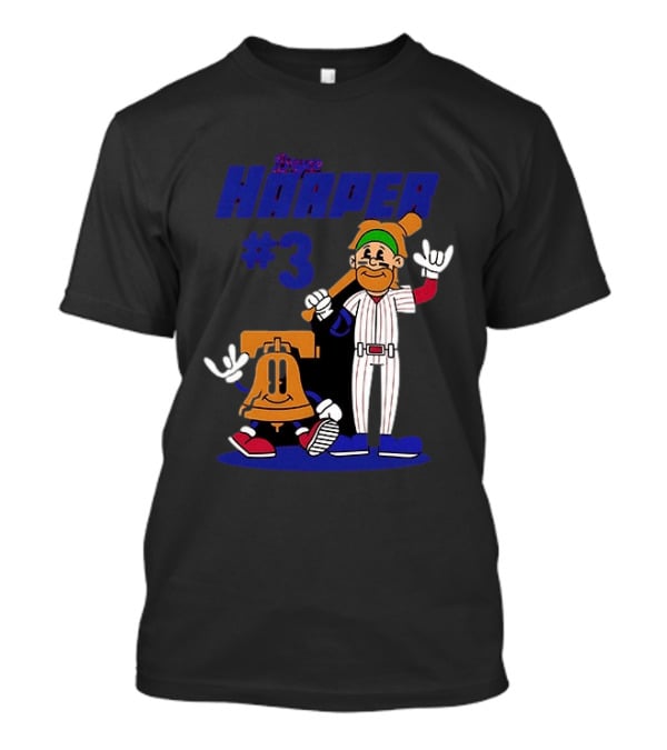 Bryce Harper #3 Philadelphia Phillies Liberty Bell MLB 2026 Baseball T-Shirt