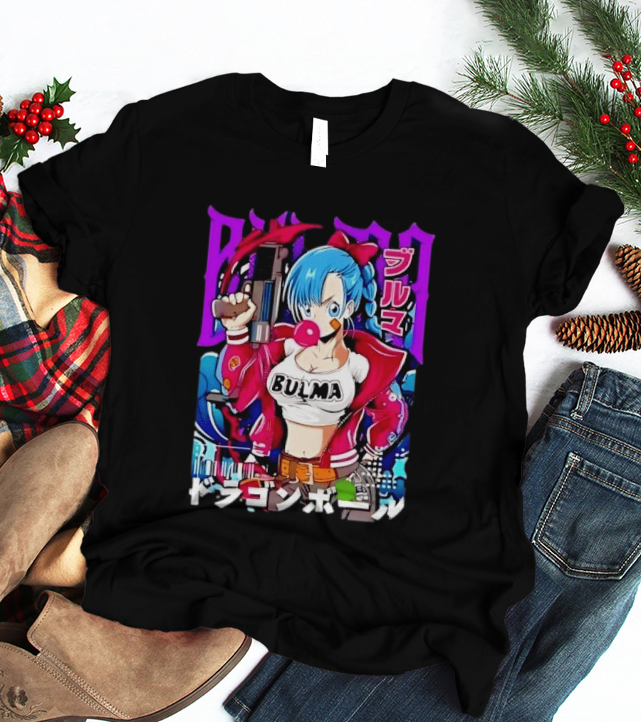Bulma Dragon Ball Bulma Anime Manga Character Japan Kanji Street T-Shirt