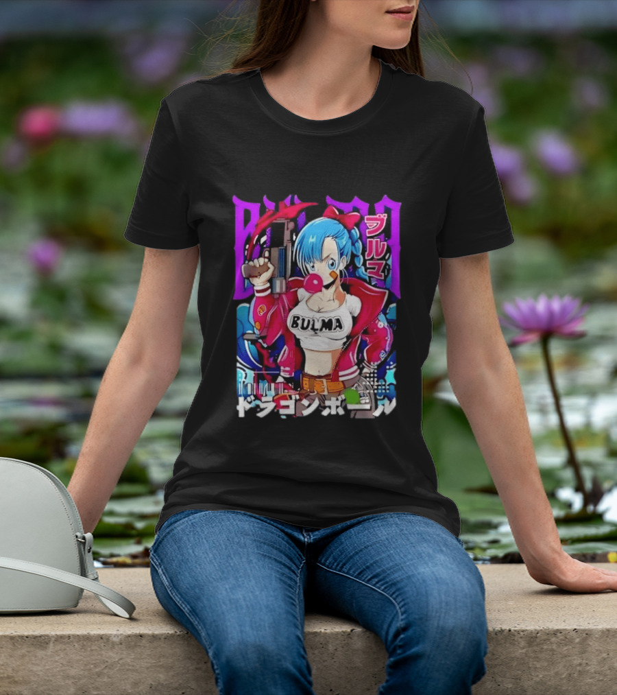 Bulma Dragon Ball Bulma Anime Manga Character Japan Kanji Street T-Shirt