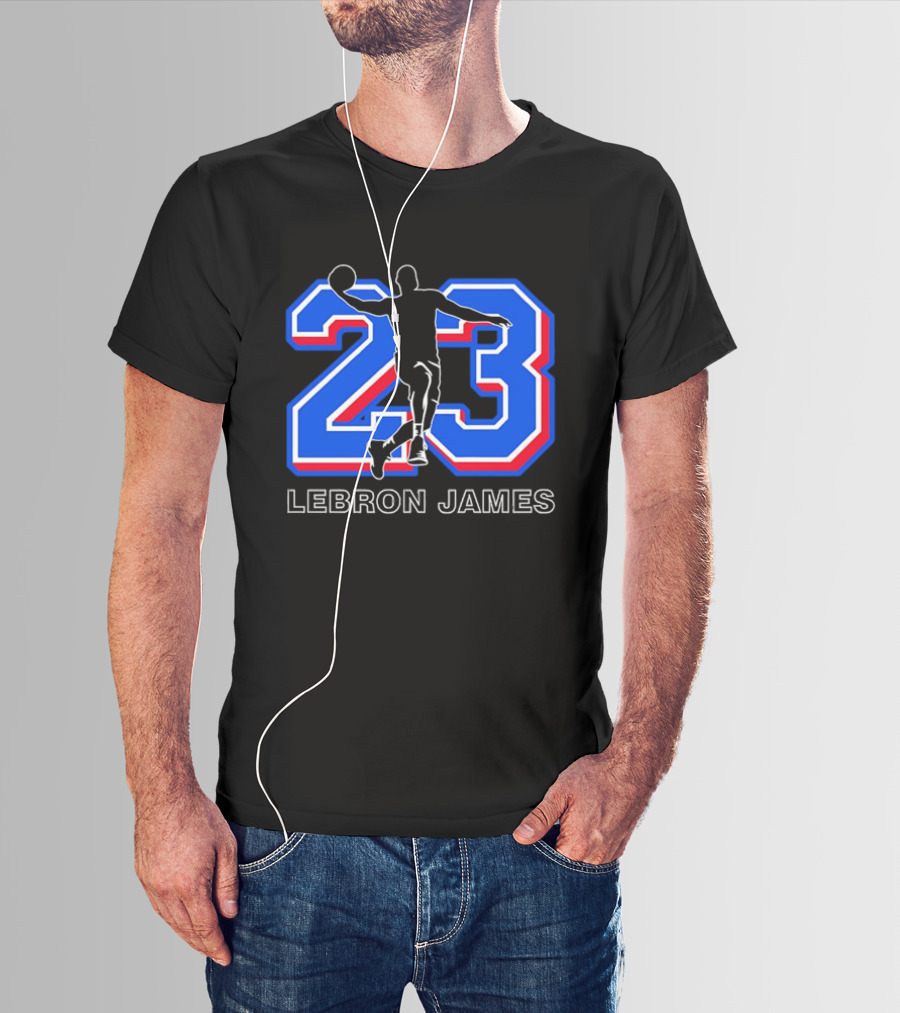 LeBron James 23 Basketball Dunk T-Shirt