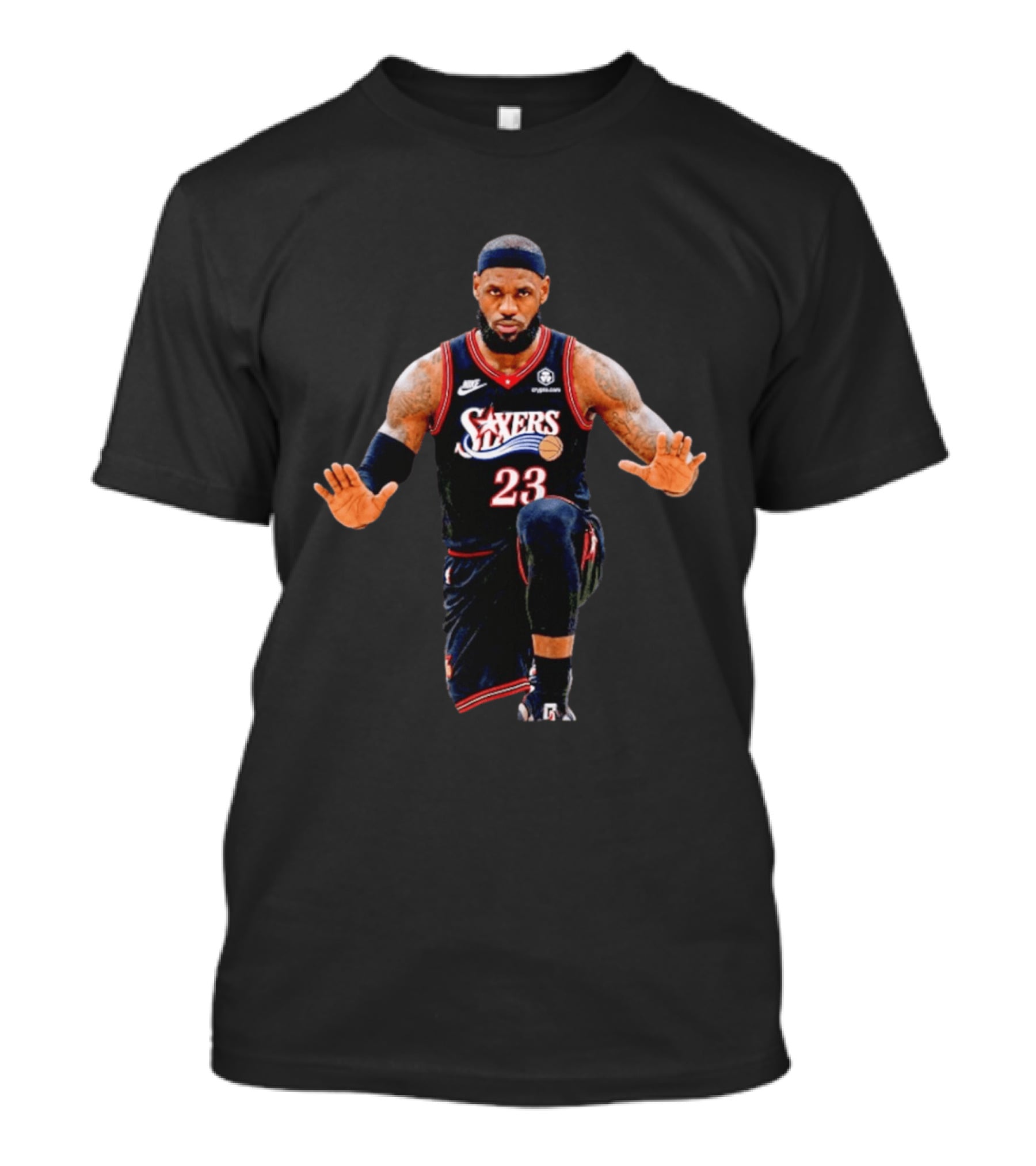 LeBron James 23 Philadelphia 76ers Jersey T-Shirt