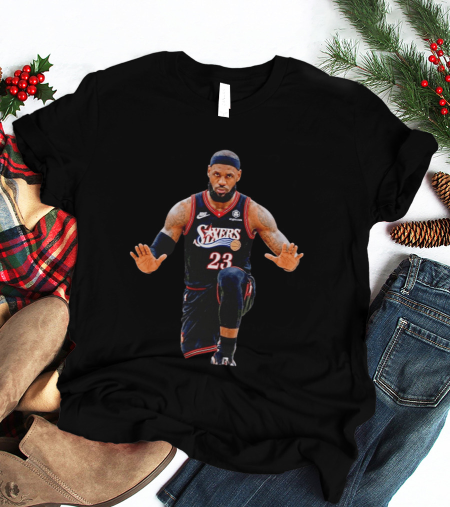 LeBron James 23 Philadelphia 76ers Jersey T-Shirt