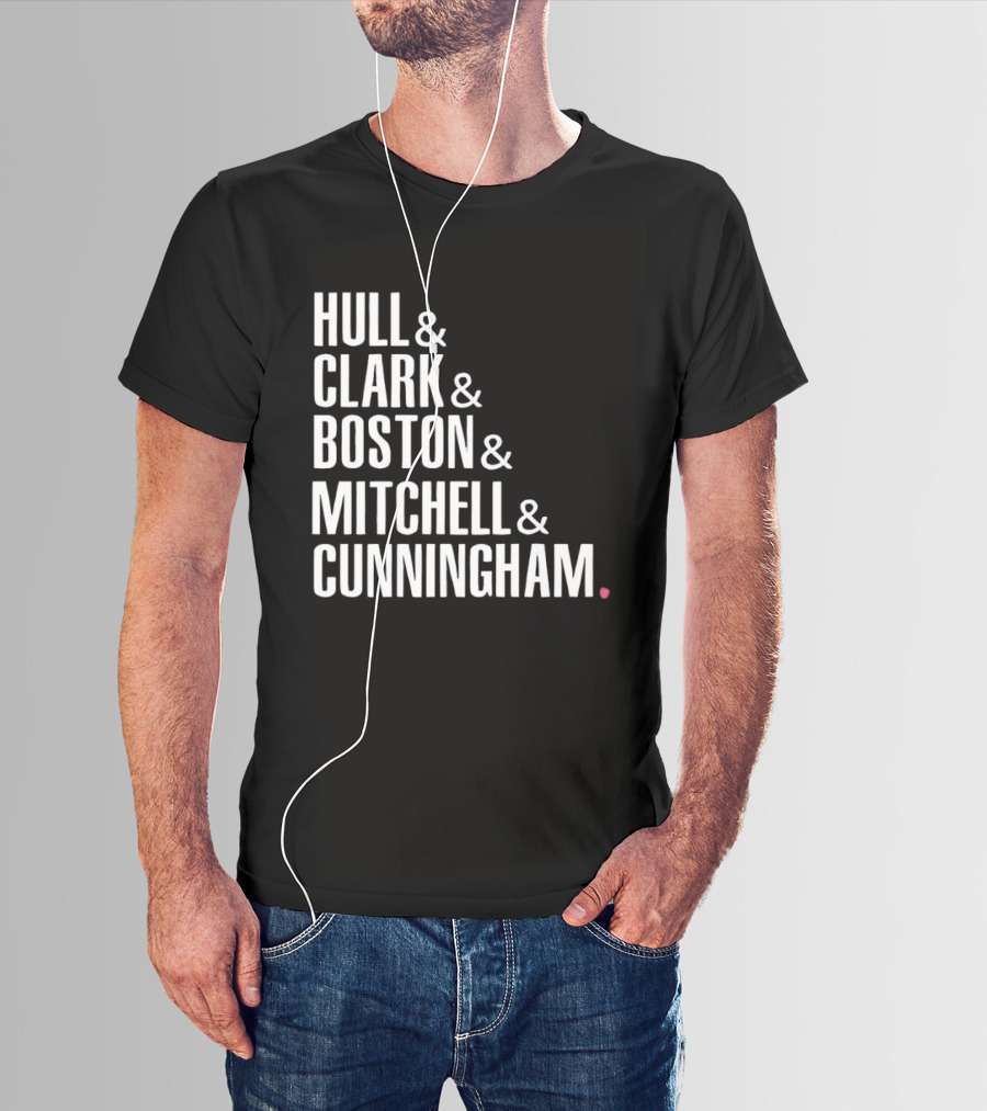 Hull Clark Boston Mitchell Cunningham Indiana Fever WNBA Basketball 2026 T-Shirt