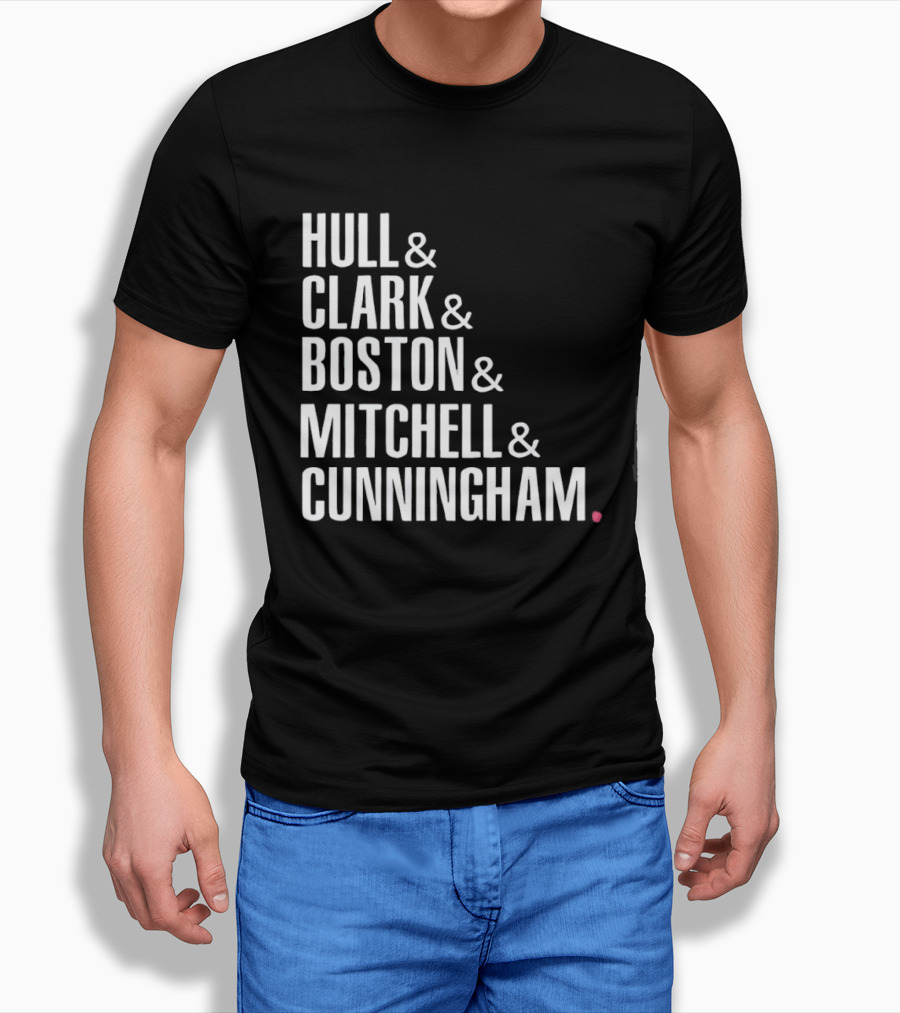 Hull Clark Boston Mitchell Cunningham Indiana Fever WNBA Basketball 2026 T-Shirt