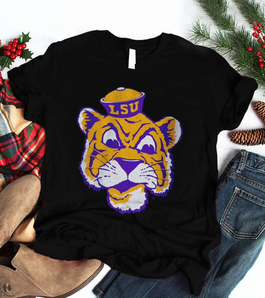 LSU Tigers Big Face 2026 Tiger Head LSU T-Shirt