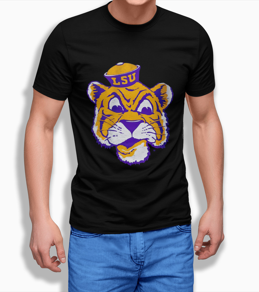 LSU Tigers Big Face 2026 Tiger Head LSU T-Shirt