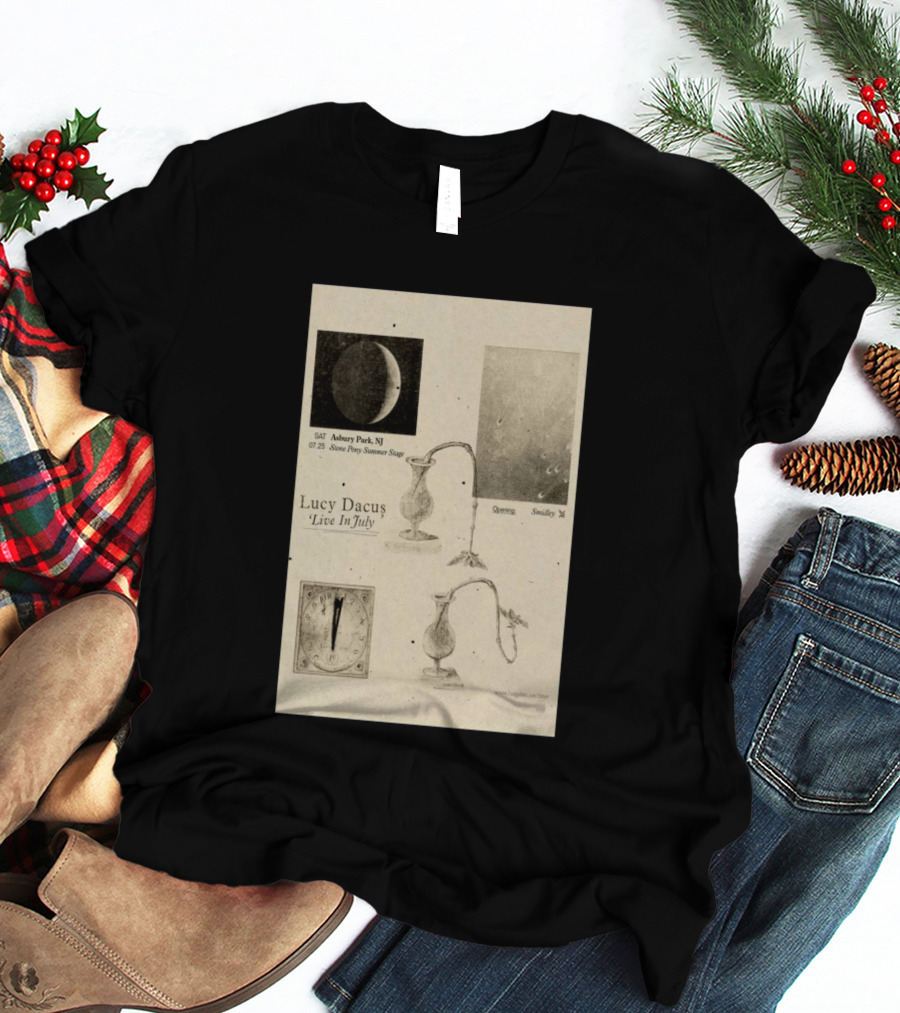 Lucy Dacus Live In July Asbury Park NJ Stone Pony Summer Stage 07 25 Opening Smidley Moon Stage T-Shirt