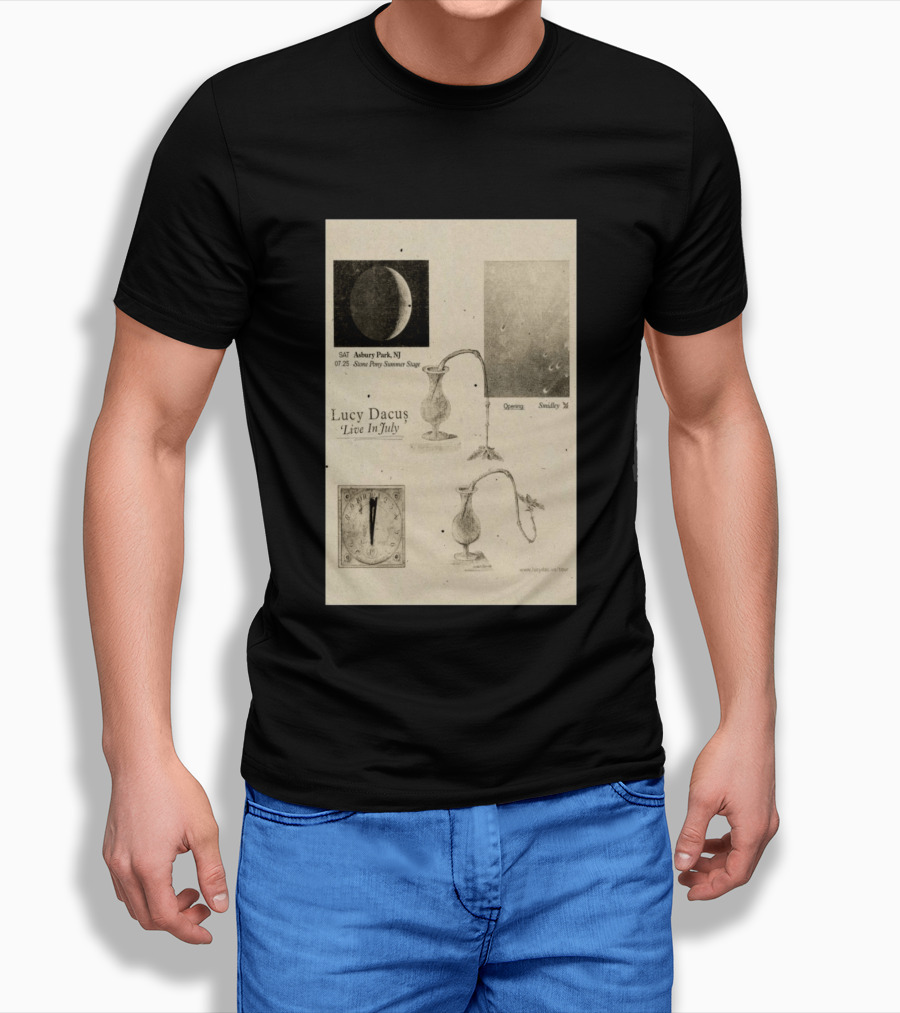 Lucy Dacus Live In July Asbury Park NJ Stone Pony Summer Stage 07 25 Opening Smidley Moon Stage T-Shirt