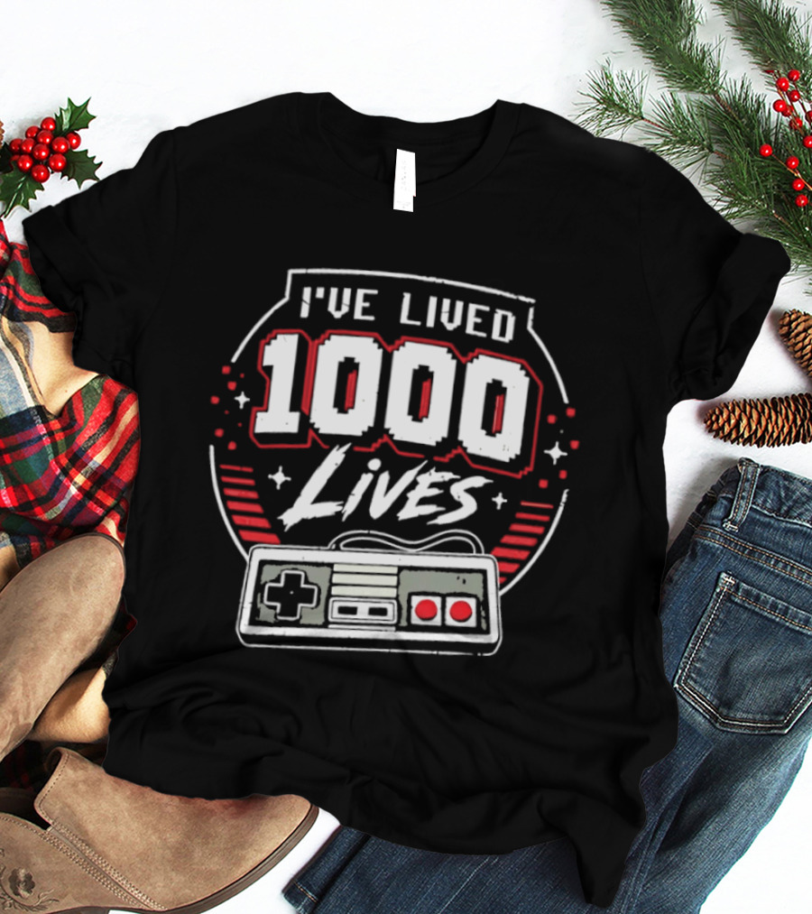 I've Lived 1000 Lives Retro Gaming Controller T-Shirt